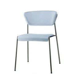 Krzesło tapicerowane Lisa błękitny/czarny