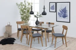 Krzesło Taxi naturalny/ szare drewniane