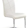 Krzesło Ticcu białe PU/ chrom