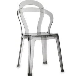 Krzesło Titi transparentne dymione