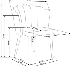 Krzesło Toes zielone