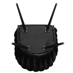 Krzesło Tresse czarne plecione