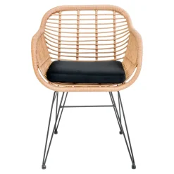 Krzesło Trieste z podłokietnikami polirattan naturalny