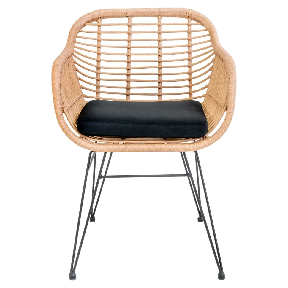 Krzesło Trieste z podłokietnikami polirattan naturalny