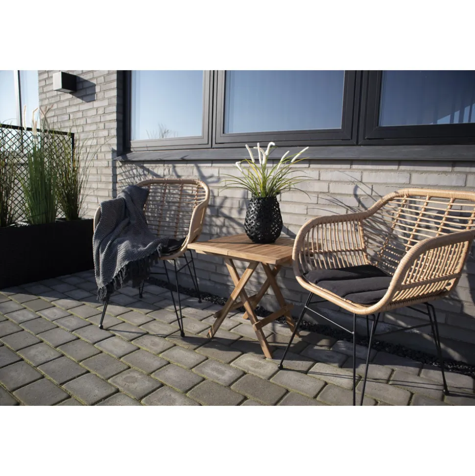 Krzesło Trieste z podłokietnikami polirattan naturalny