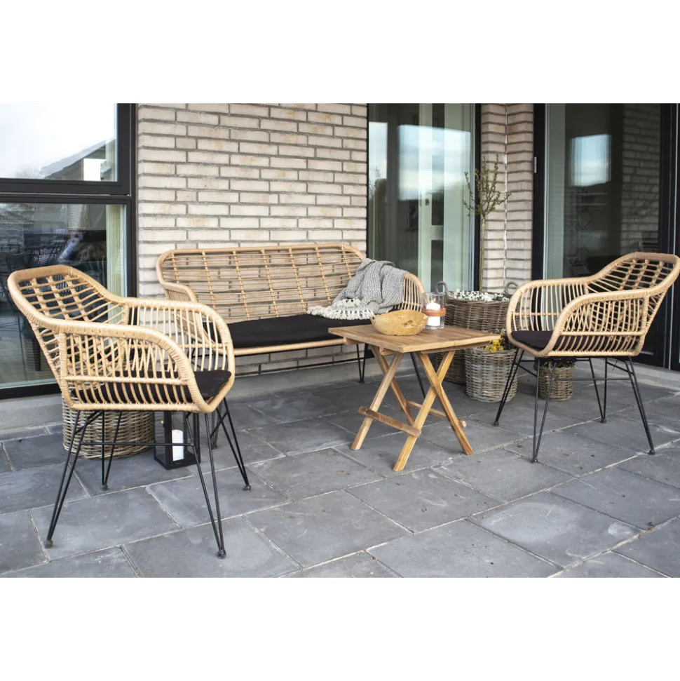 Krzesło Trieste z podłokietnikami polirattan naturalny