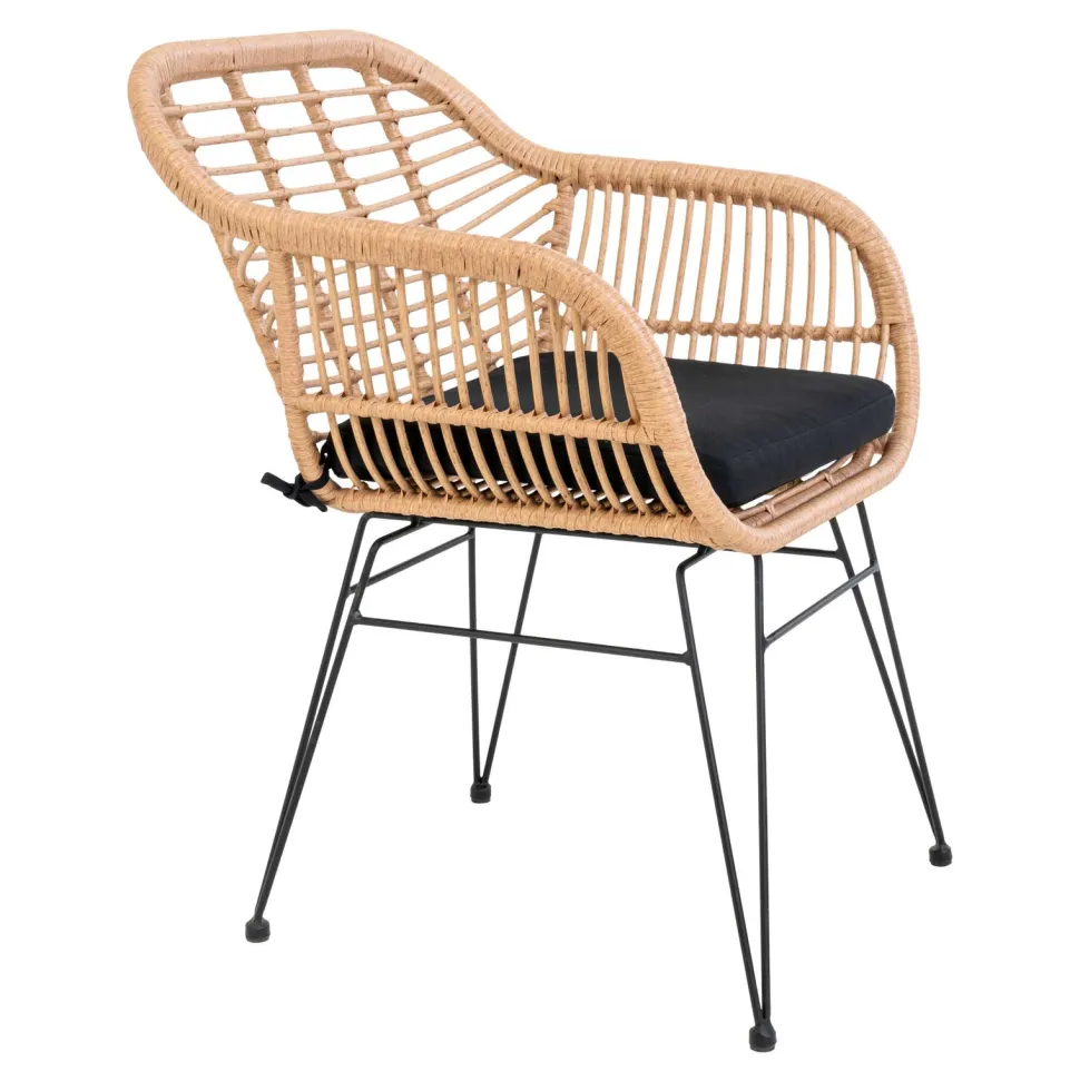 Krzesło Trieste z podłokietnikami polirattan naturalny