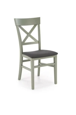 Krzesło Tutti szaro-zielony/drewno bukowe