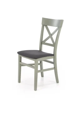 Krzesło Tutti szaro-zielony/drewno bukowe