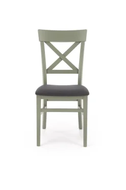 Krzesło Tutti szaro-zielony/drewno bukowe