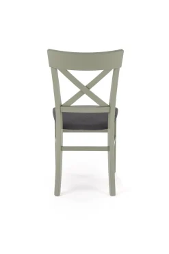 Krzesło Tutti szaro-zielony/drewno bukowe