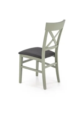 Krzesło Tutti szaro-zielony/drewno bukowe