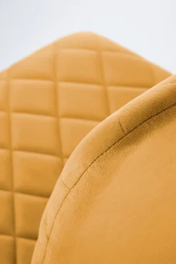 Krzesło Uferyn Velvet musztardowy