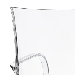 Krzesło Vanity Arm transparentne z tworzywa