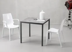 Krzesło Vanity Arm transparentne z tworzywa