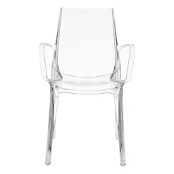 Krzesło Vanity Arm transparentne z tworzywa