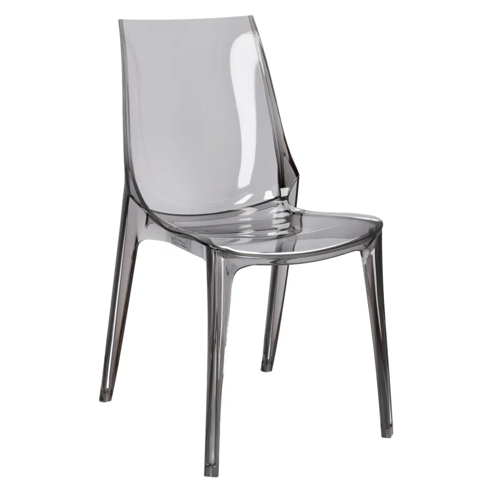 Krzesło Vanity dymione z tworzywa