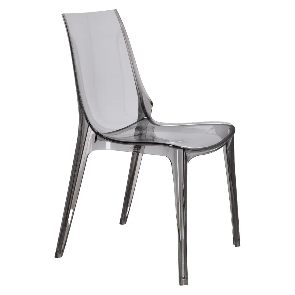 Krzesło Vanity dymione z tworzywa