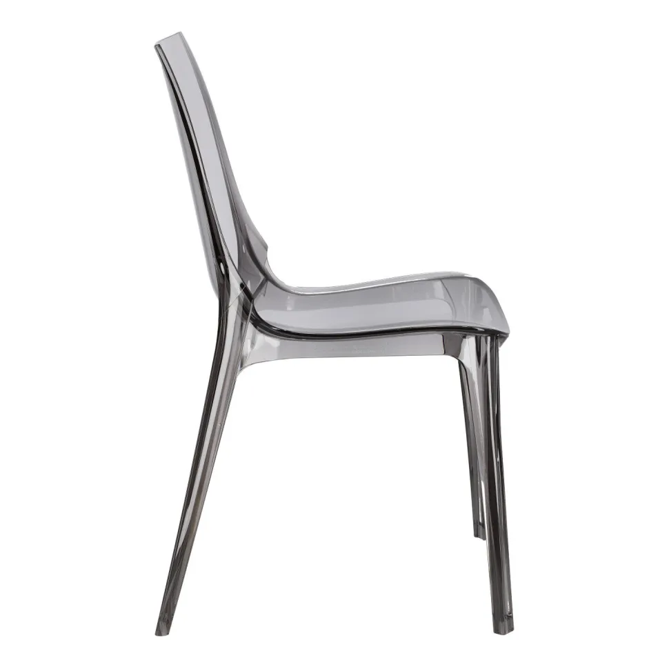 Krzesło Vanity dymione z tworzywa