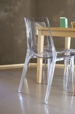 Krzesło Vanity transparentne z tworzywa