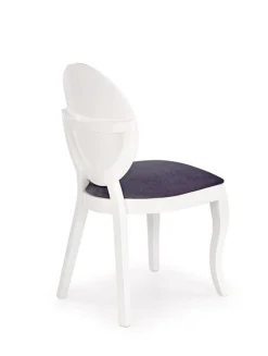 Krzesło Verdi białe/szara poduszka