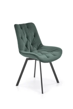 Krzesło Veroniq zielone pikowane