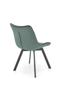 Krzesło Veroniq zielone przeszycia