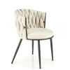 Krzesło Wendy beżowe/czarne