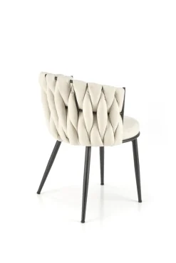 Krzesło Wendy beżowe/czarne