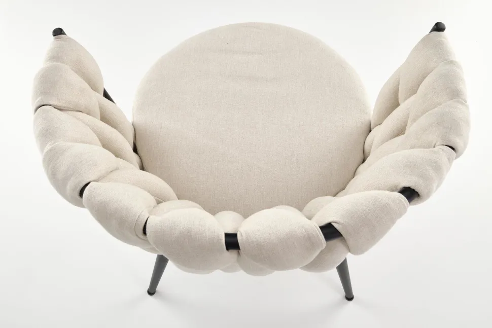 Krzesło Wendy beżowe/czarne