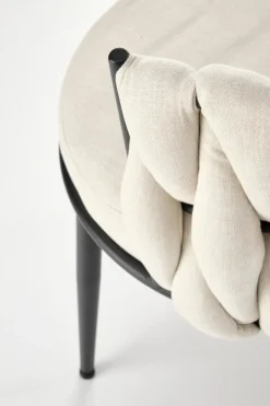 Krzesło Wendy beżowe/czarne