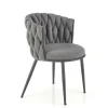 Krzesło Wendy szare/czarne