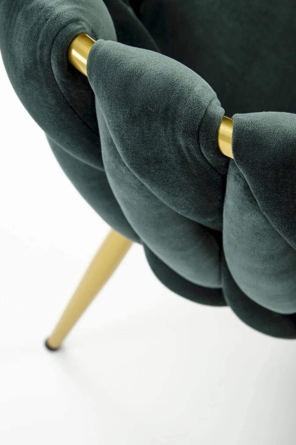 Krzesło Wendy zielone/złote