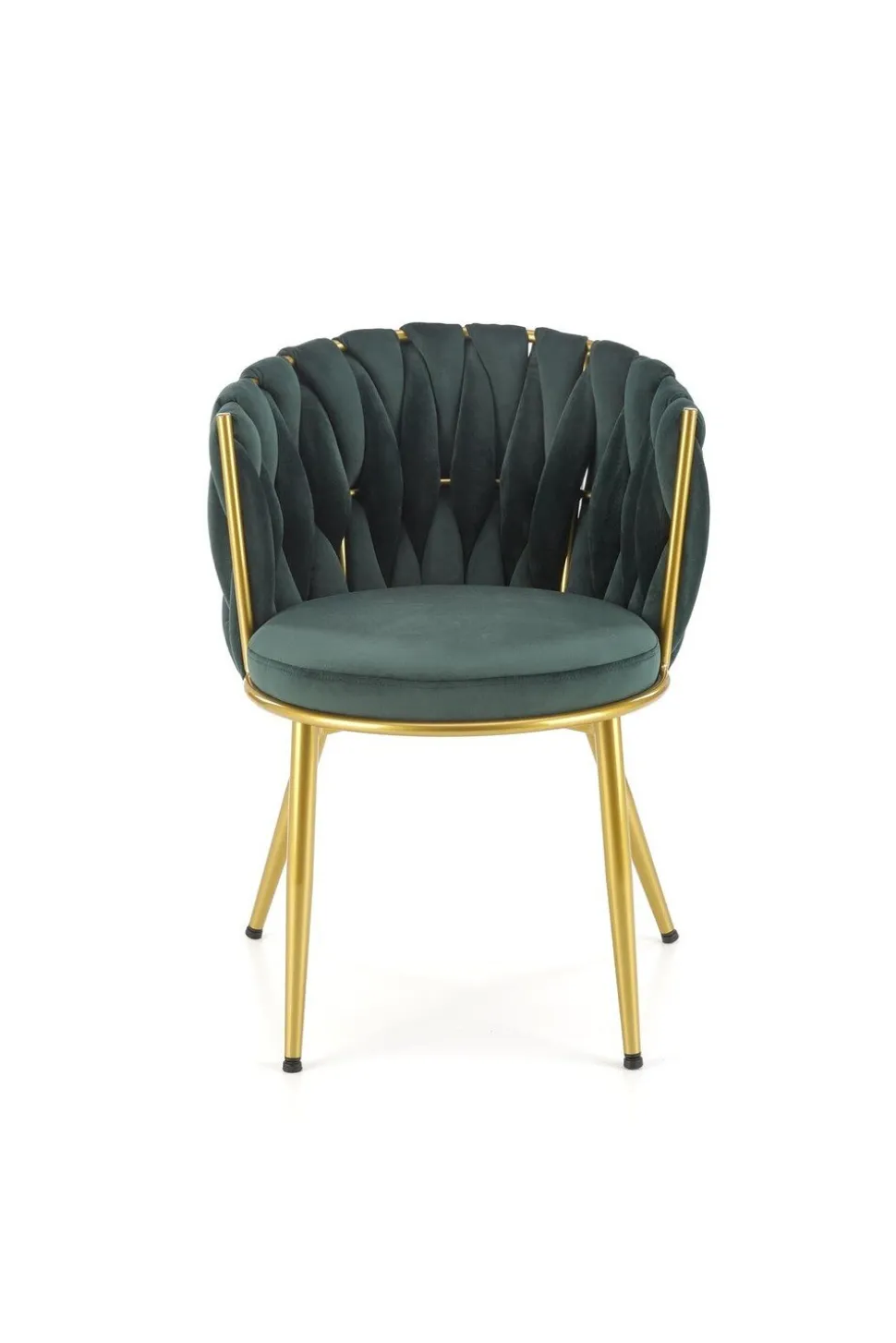 Krzesło Wendy zielone/złote