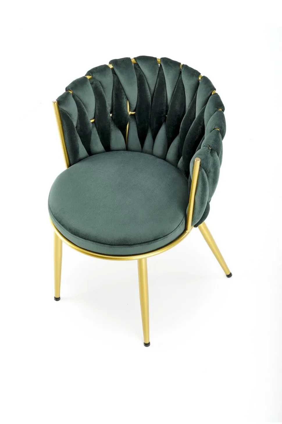 Krzesło Wendy zielone/złote