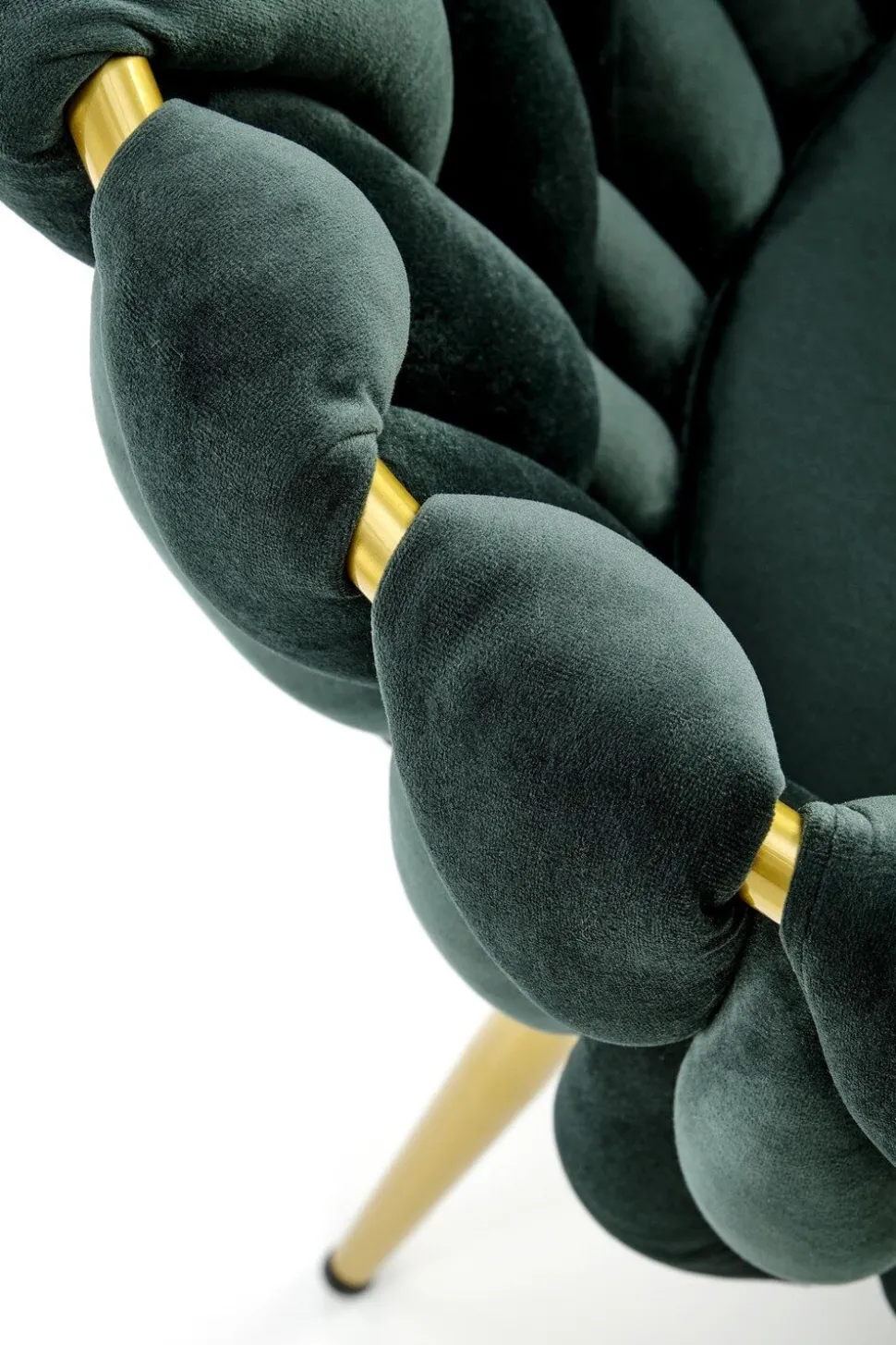 Krzesło Wendy zielone/złote