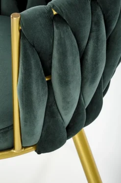 Krzesło Wendy zielone/złote