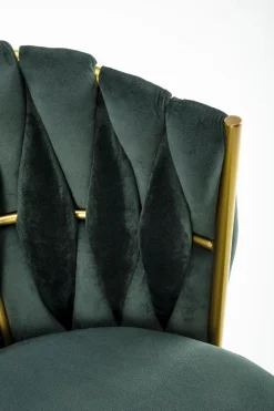 Krzesło Wendy zielone/złote