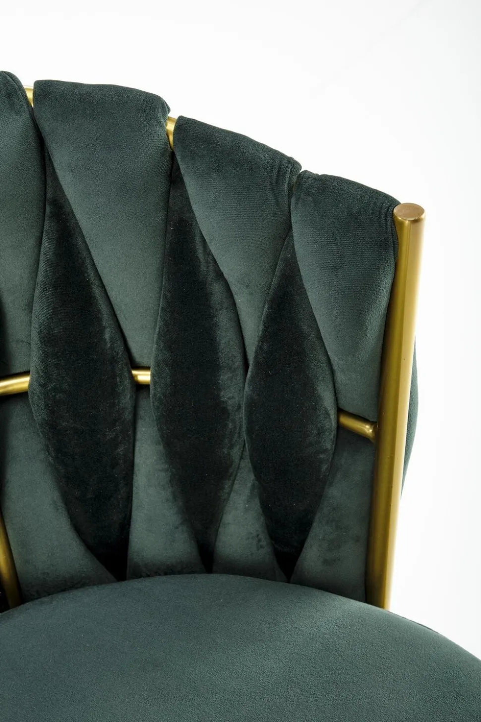 Krzesło Wendy zielone/złote