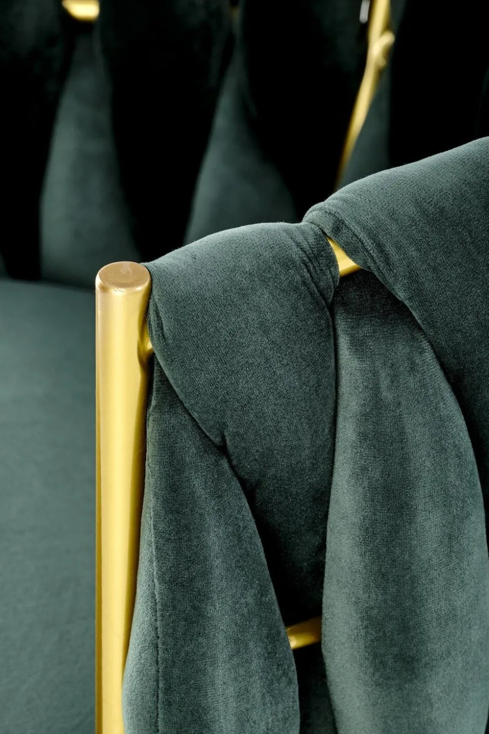 Krzesło Wendy zielone/złote