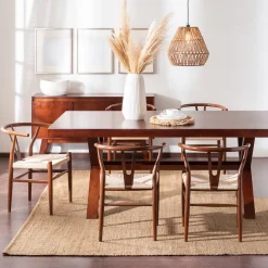 Krzesło Wicker Color naturalny/ciemny brązowy inspirowane Wishbone