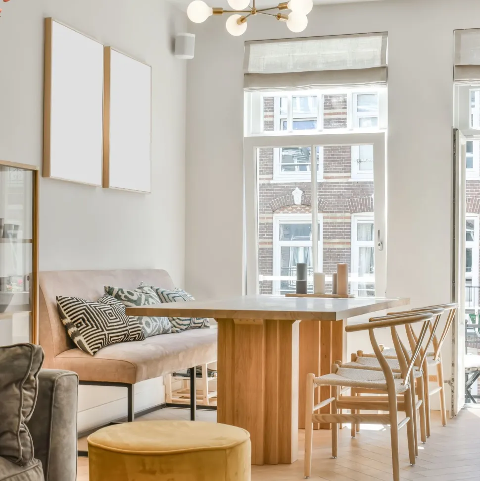 Krzesło Wicker Color naturalny/ciemny brązowy inspirowane Wishbone