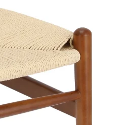 Krzesło Wicker Color naturalny/ciemny brązowy inspirowane Wishbone