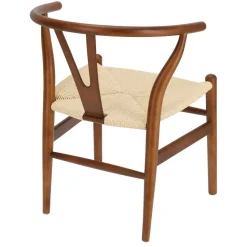 Krzesło Wicker Color naturalny/ciemny brązowy inspirowane Wishbone