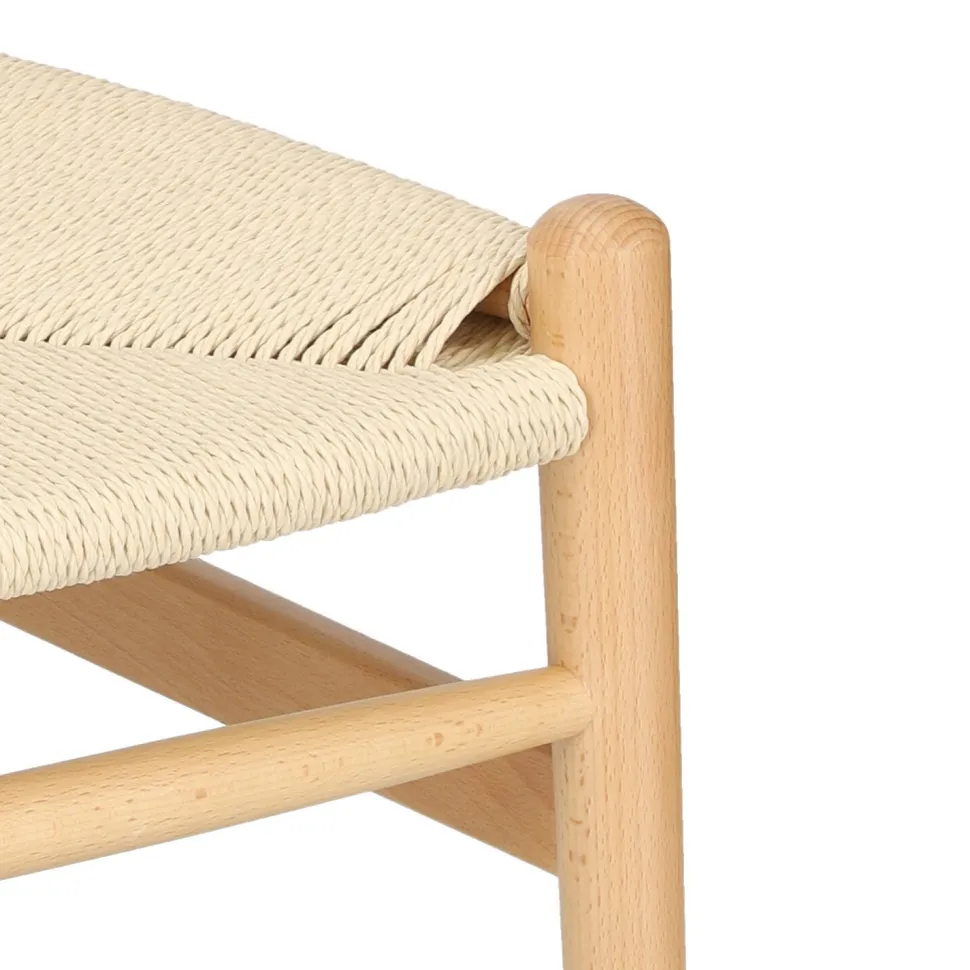 Krzesło Wicker Color naturalny/jasny brązowy inspirowane Wishbone