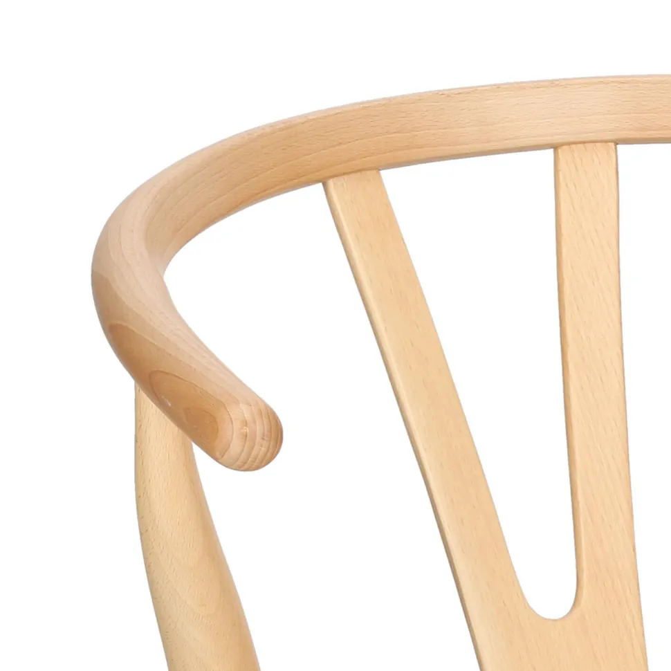 Krzesło Wicker Color naturalny/jasny brązowy inspirowane Wishbone