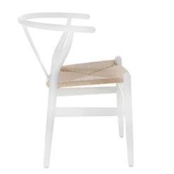 Krzesło Wicker Naturalne białe