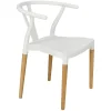Krzesło Wicker PP Simplet białe skandynawskie