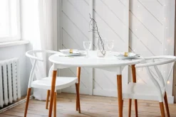 Krzesło Wicker PP Simplet białe skandynawskie