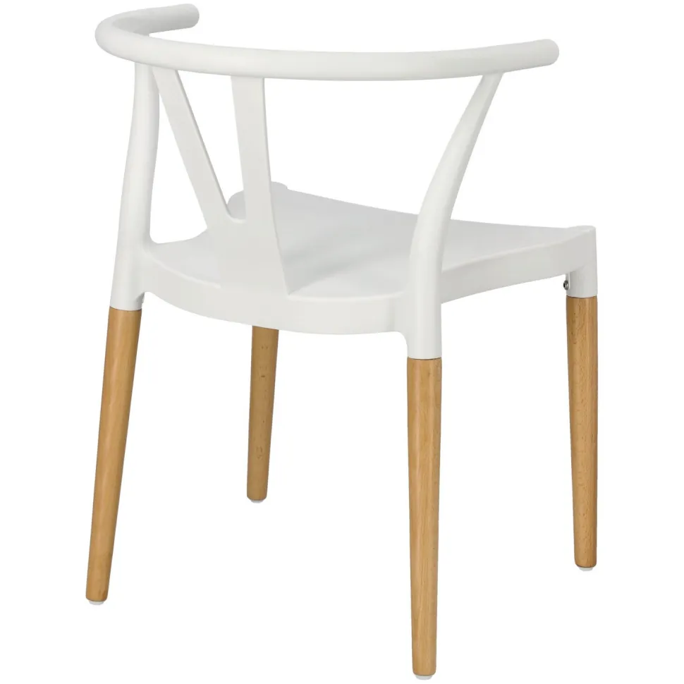 Krzesło Wicker PP Simplet białe skandynawskie